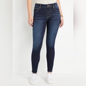 16W MAURICES mjeans Everflex Super Skinny High Rise Stretch Denim Ankle Jeans